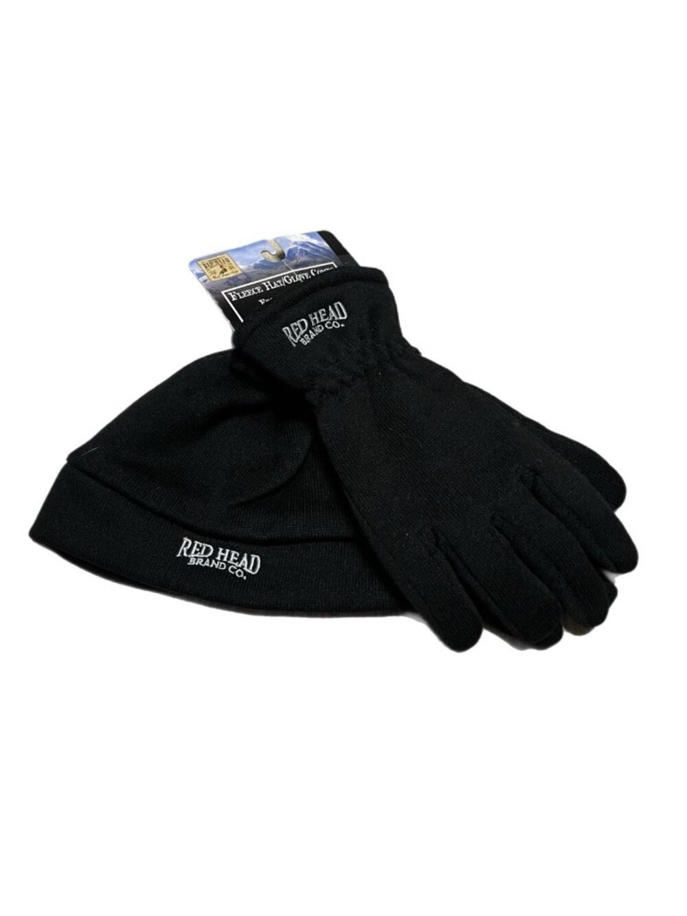BRAND NEW Men Red Head L Fleece Hat / Glove Combo
